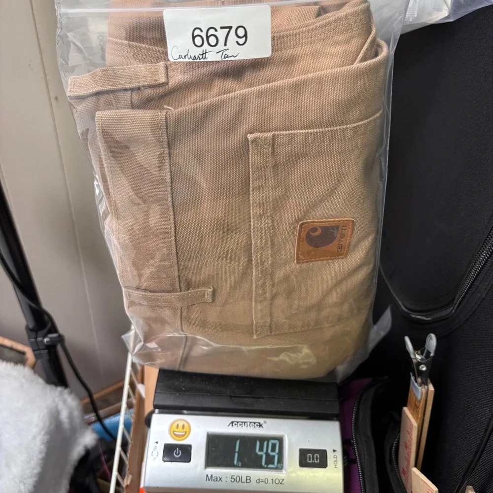 VTG Y2K Carhartt Carpenter Shorts Mens 40 Brown Desert B25 SDL Duck Canvas Work